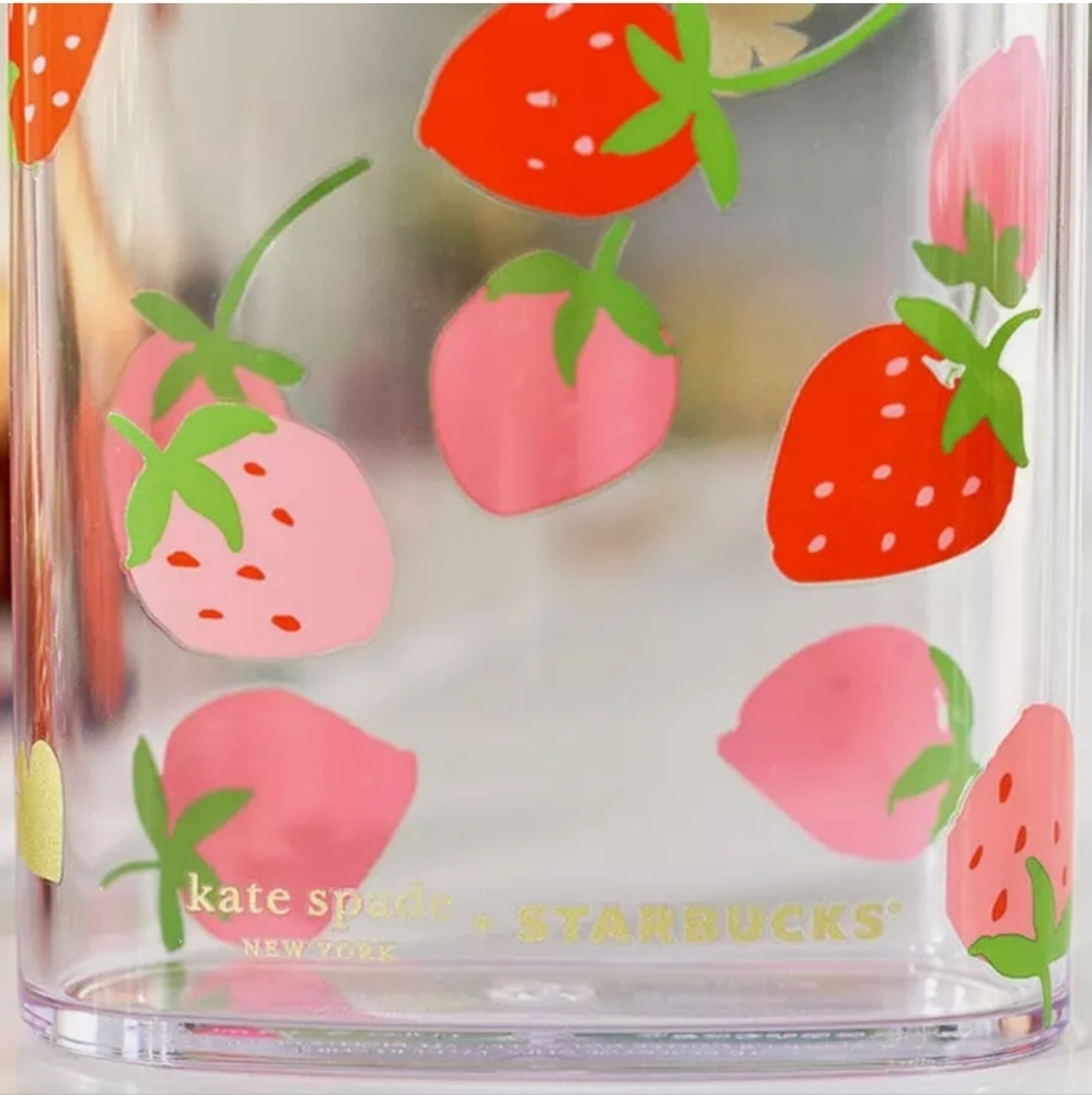 Starbucks × Kate Spade Strawberry Tumbler 14 oz - Picture 4 of 6